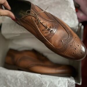 Mercanti Fiorentini Tan Leather Oxfords